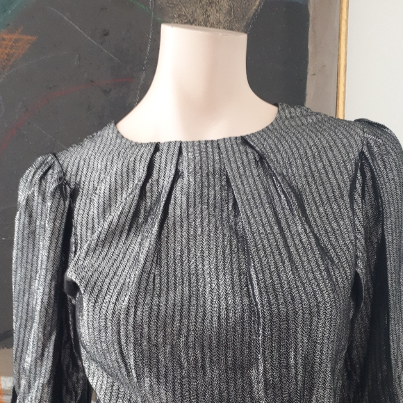 Maje | Draped Lamé Mini Dress - Picture 12 of 16